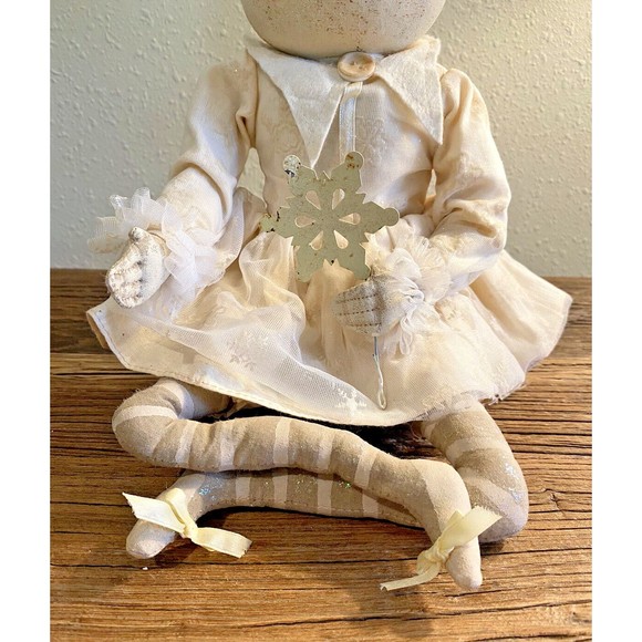 Joe Spencer Gathered Traditions Doll Winter Pixie Marie Retired Rare With Tag - Picture 4 of 13